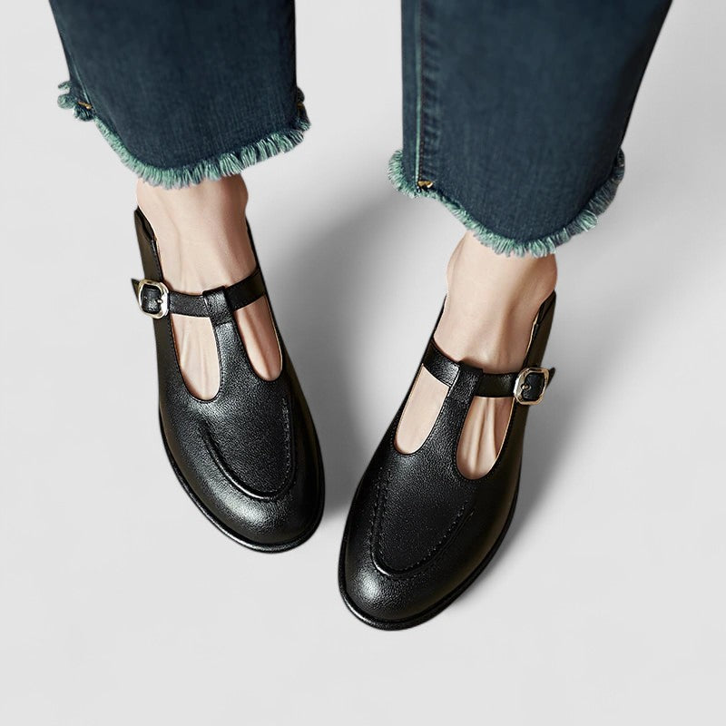 Women's Mary Jane T-Strap Shoes Rounded Toe