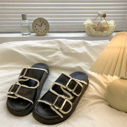 Solange Women's Cushioned Buckle Sandals
