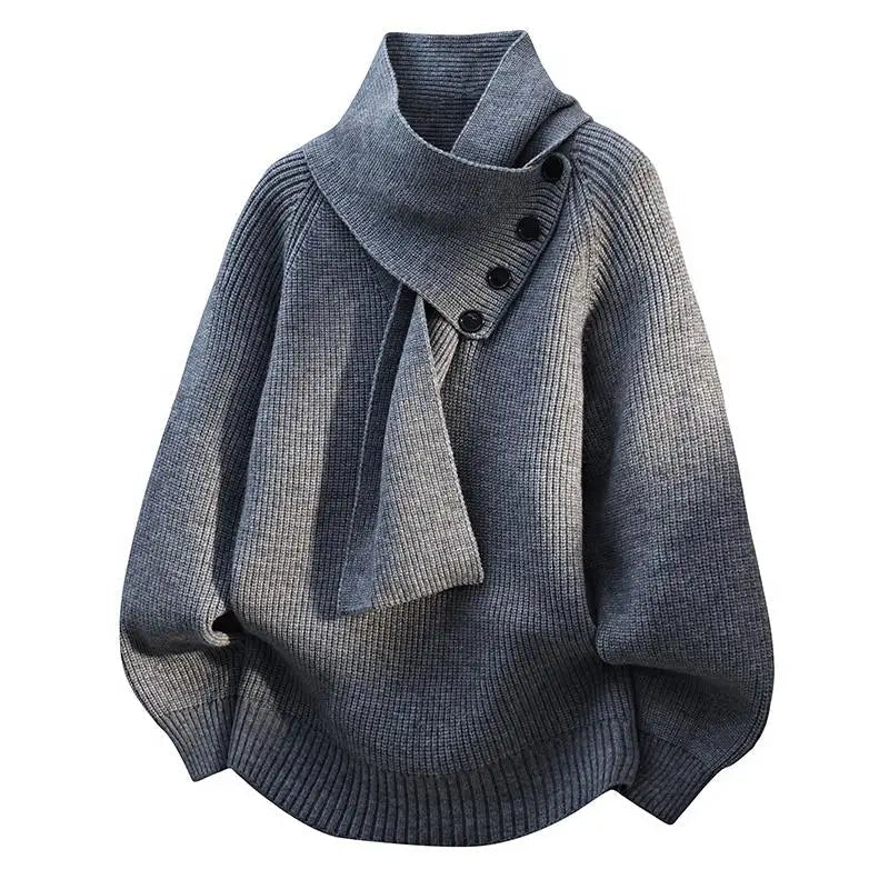 Women's Cozy Sweater Scarf Neck