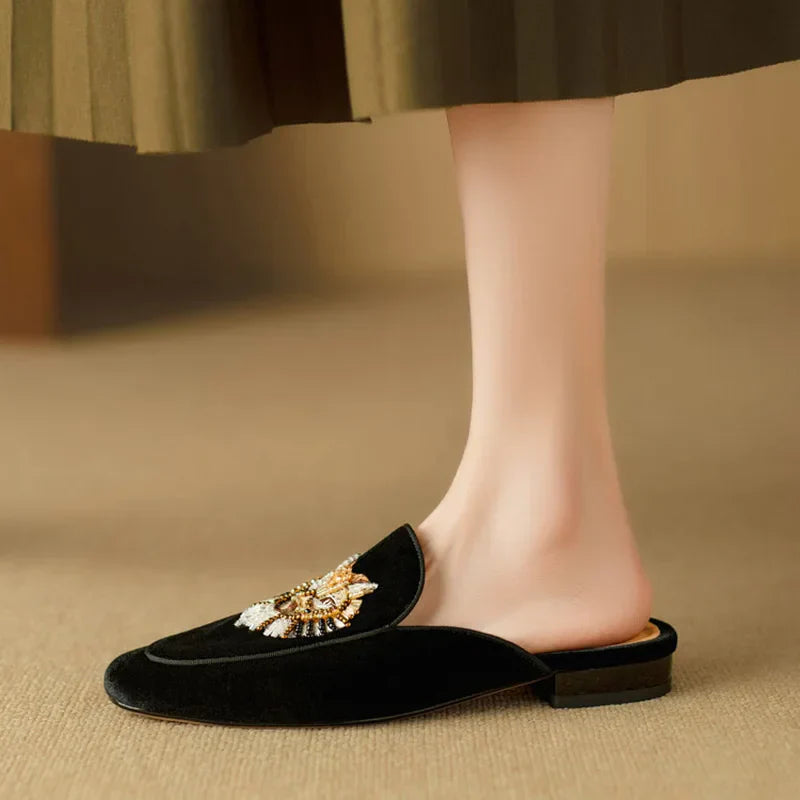 Women's Velvet Mules