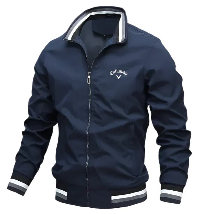 Relaxed Fit Zip Up Golf Jacket - VibreMode
