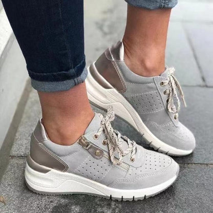 Ladies Lace-Up Platform Shoes