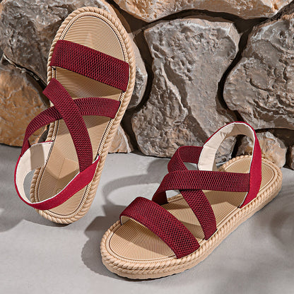 Woven Flat Summer Sandals