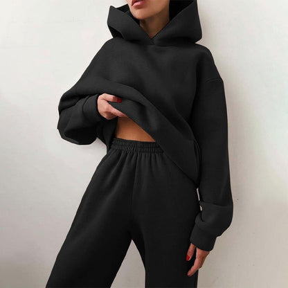 Women's Relaxed Fit Hoodie Jogger Set