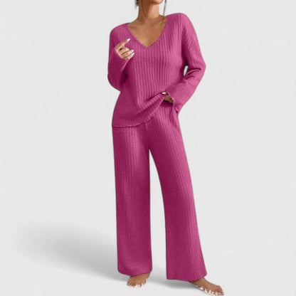 Women's Short Sleeve Knit Pajama Set