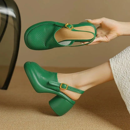 Women's Flat Sandals Low Heel Ginger - VibreMode