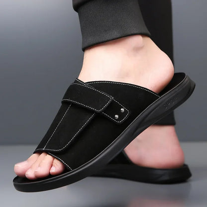 Men's Suede Sandals Brown