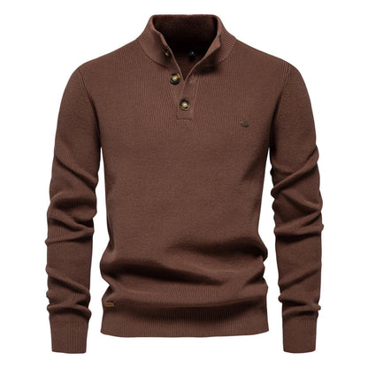 Classic Button Front Knit Sweater