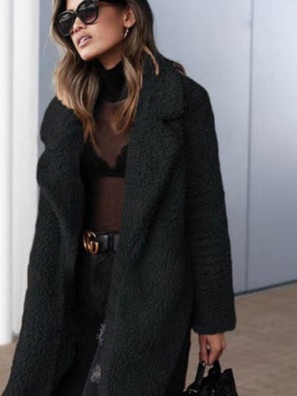 Women's Fleece Teddy Coat Long