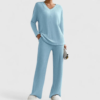 Women's Short Sleeve Knit Pajama Set