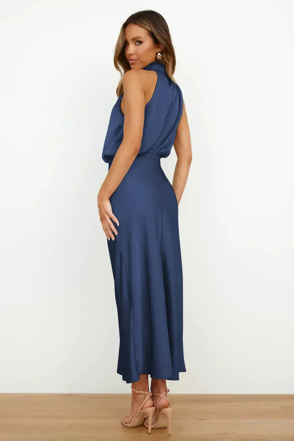 Elegant Women's Halter Evening Dress