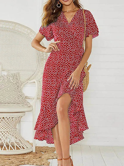 Women's Summer Dress Ruffle Hem