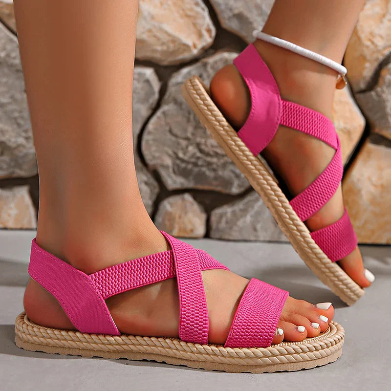 Woven Flat Summer Sandals