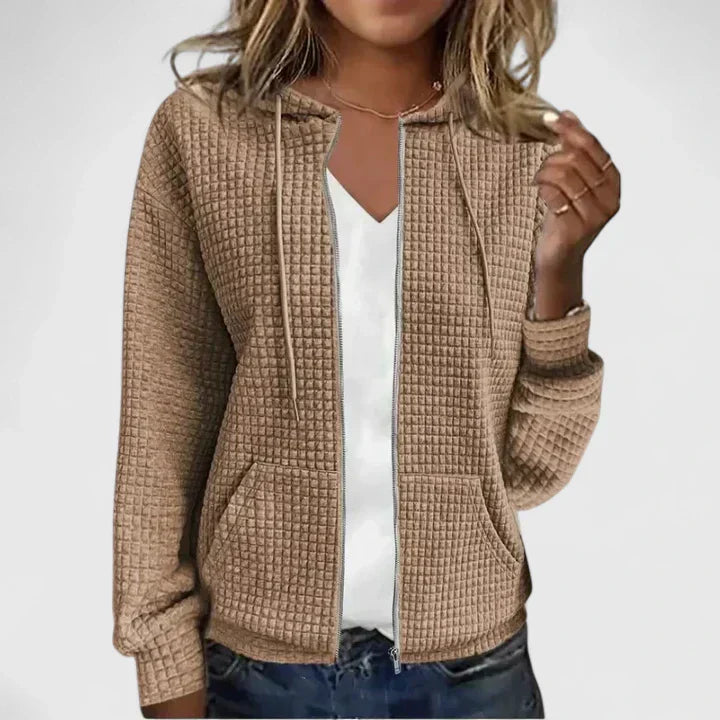 Women's Zip Front Hooded Cardigan