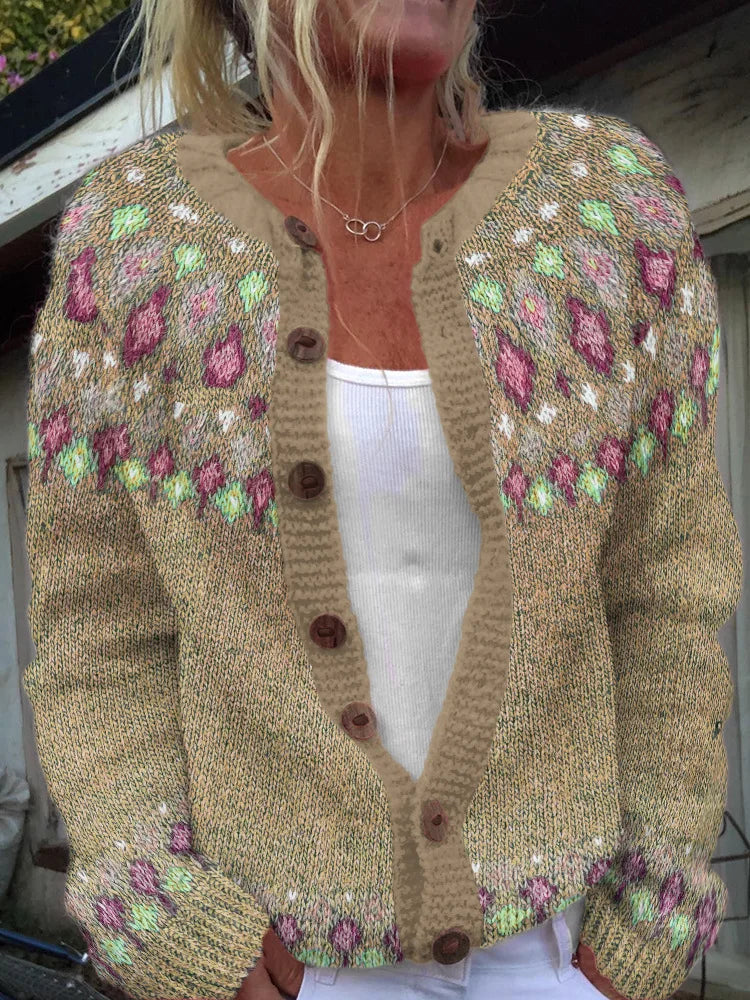 Women's Floral Printed Cardigan