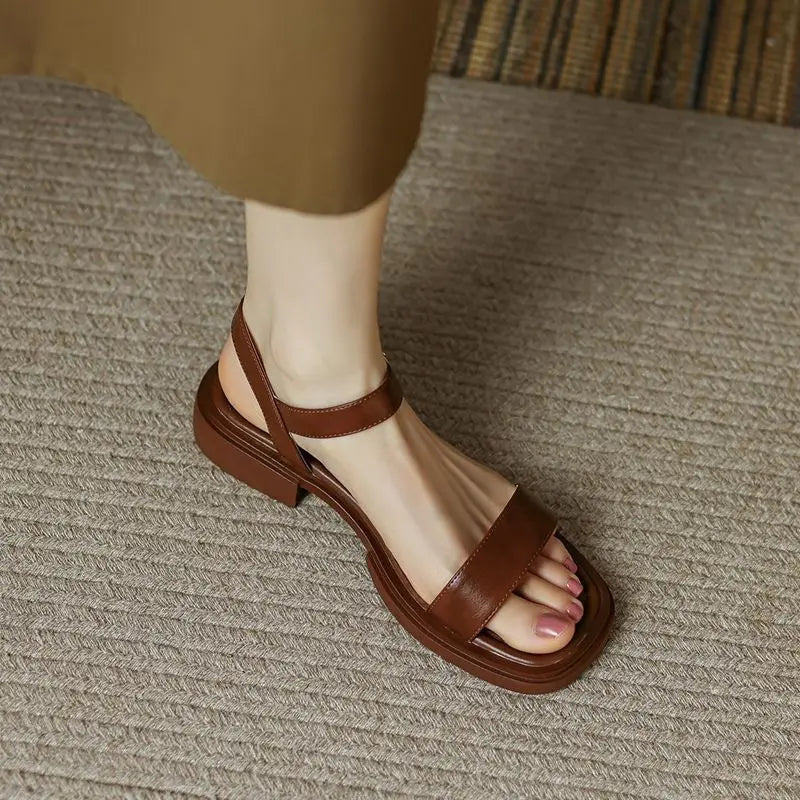 Women's Open Toe Sandals Wide Strap