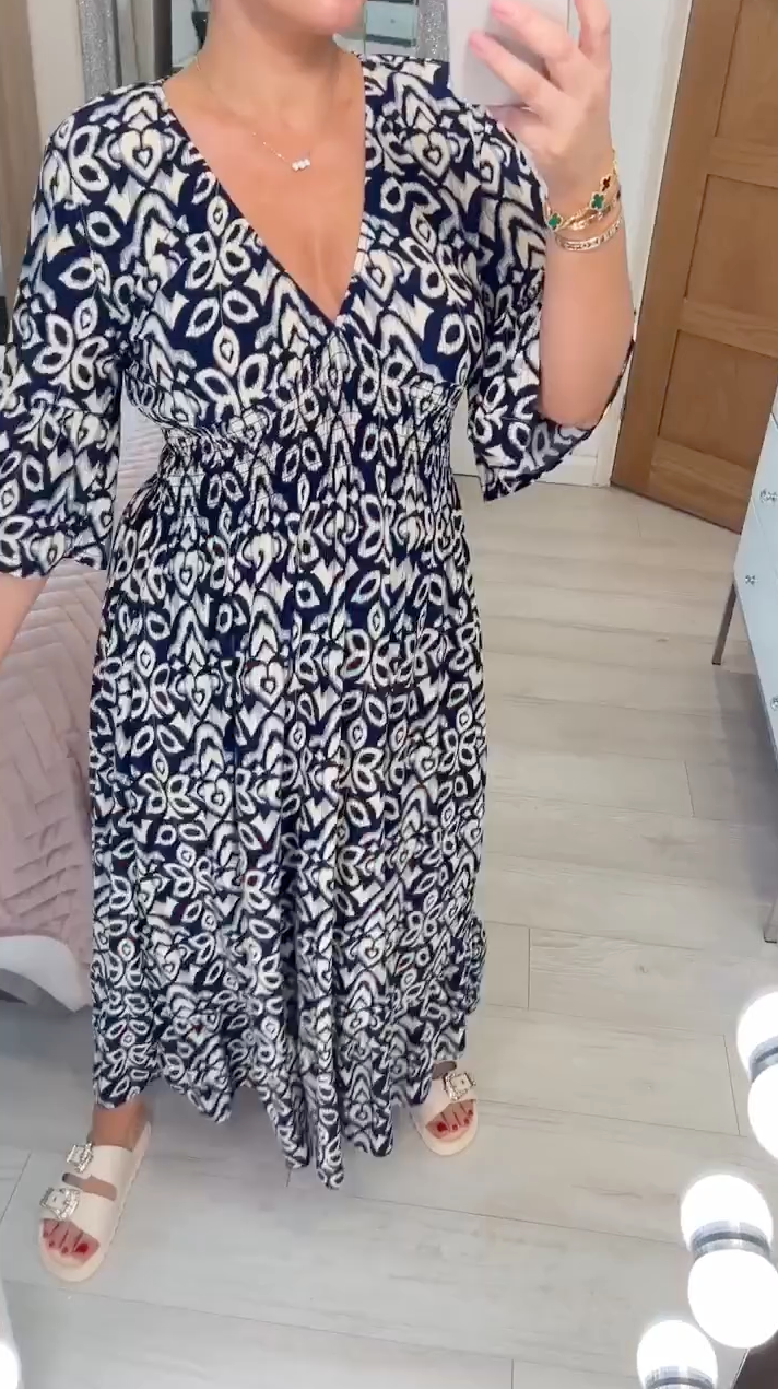 Women's Flowy Long Evening Dress Tummy Control