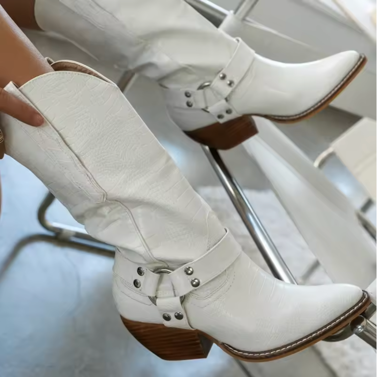 Ladies Rural Cowboy Ankle Boots