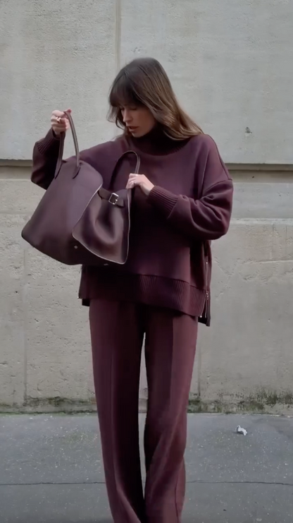 Women's Knit Turtle Neck Co-ord Set