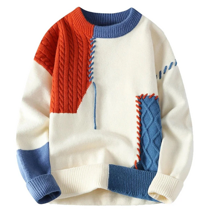 Zylo Women's Patchwork Sweater - VibreMode