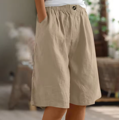Women's High Waist Loose Fit Shorts