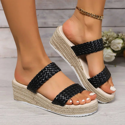 Elle | Ladies Comfortable Espadrille Flat Shoes