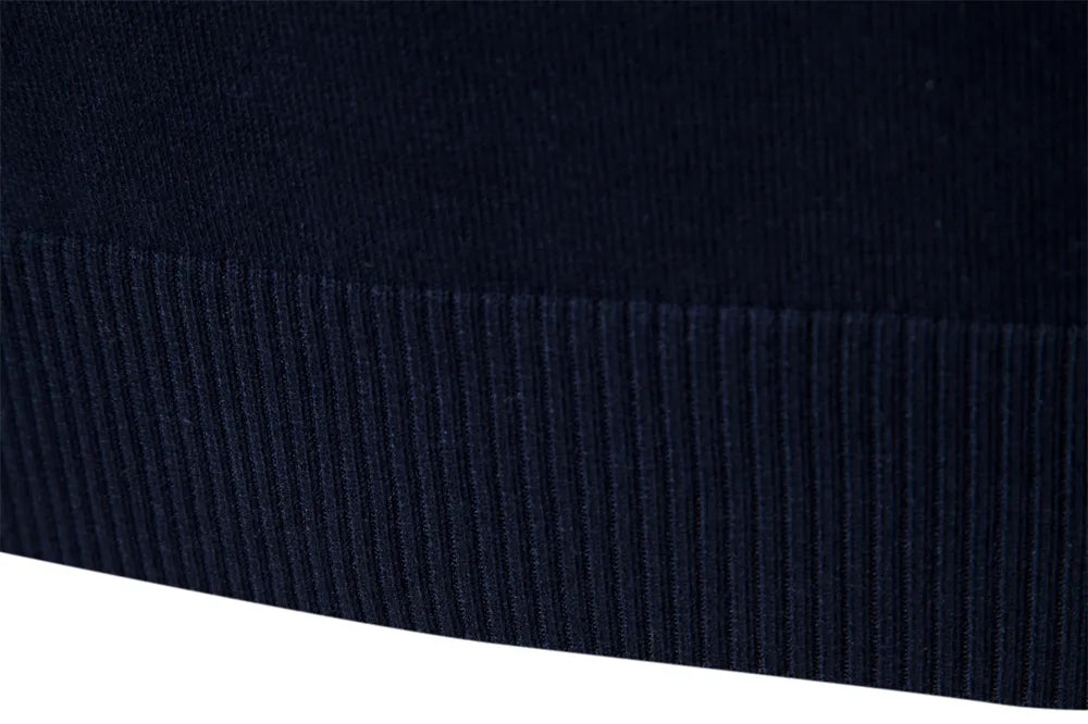 Men's Slim Fit Striped Quarter-Zip Sweater