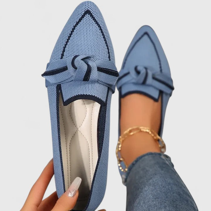 Comfortable Pointed Toe Slip On Mesh Loafers Flat Shoes - VibreMode