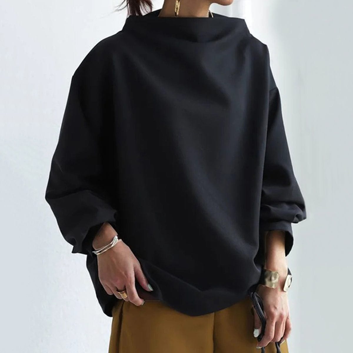 Women's High Neck Long Sleeve