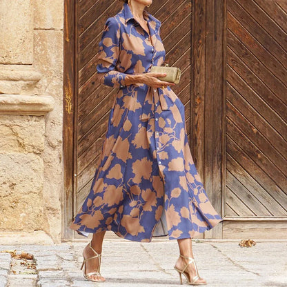 Women's Lace Long Sleeve Midi Dress Evening - VibreMode