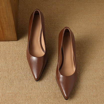 Elegant Women's High Heel Pumps Pointed Toe Office Shoes