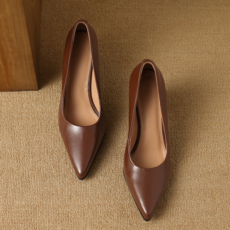 Venetia Women's Pointed Toe Block Heel Pumps