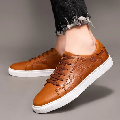 Premium Leather Running Shoes