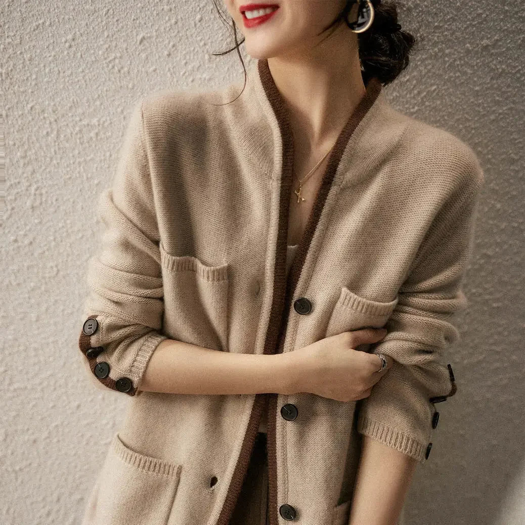 Women's Tailored Cardigan Button Up Vintage Style