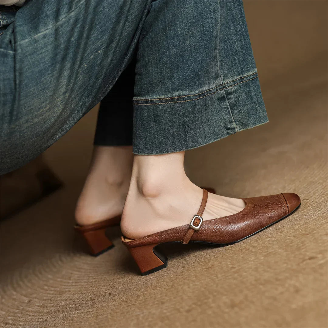Women's Genuine Leather Mules