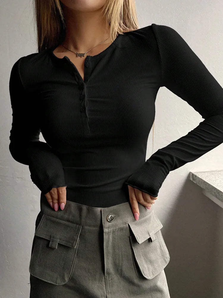 Women's Aurelia Ribbed Henley Summer