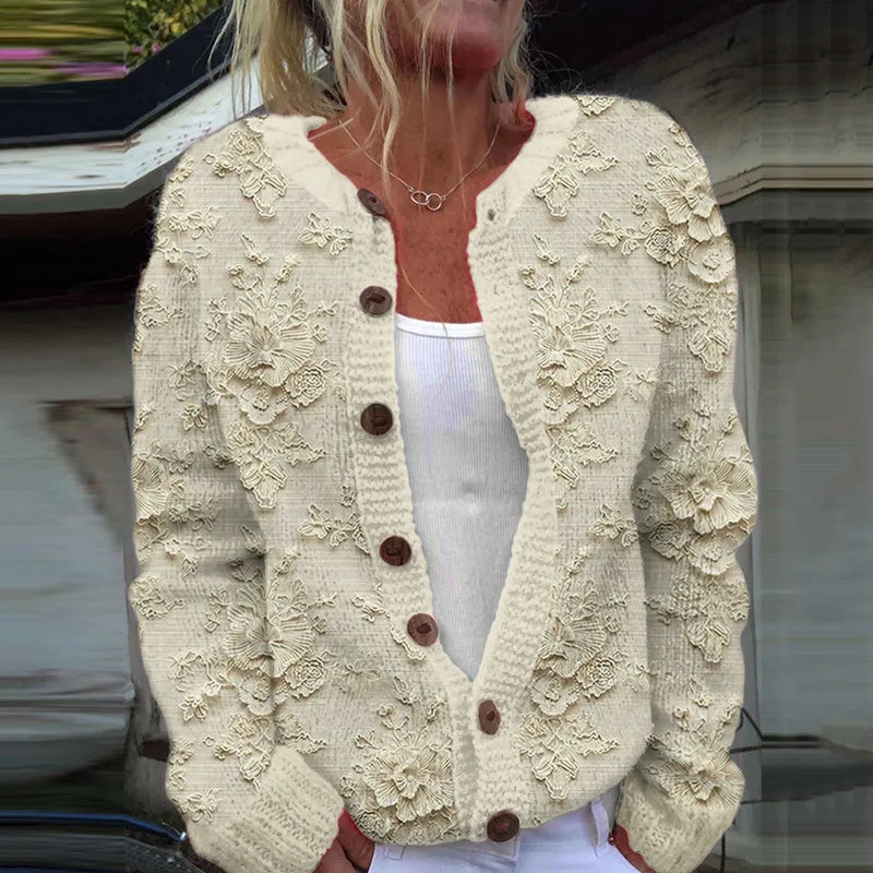 Women's Floral Printed Cardigan