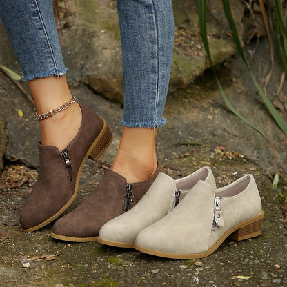 Women's Zip-Up Ankle Boots