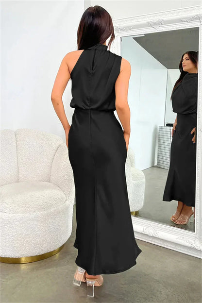 Elegant Women's Halter Evening Dress