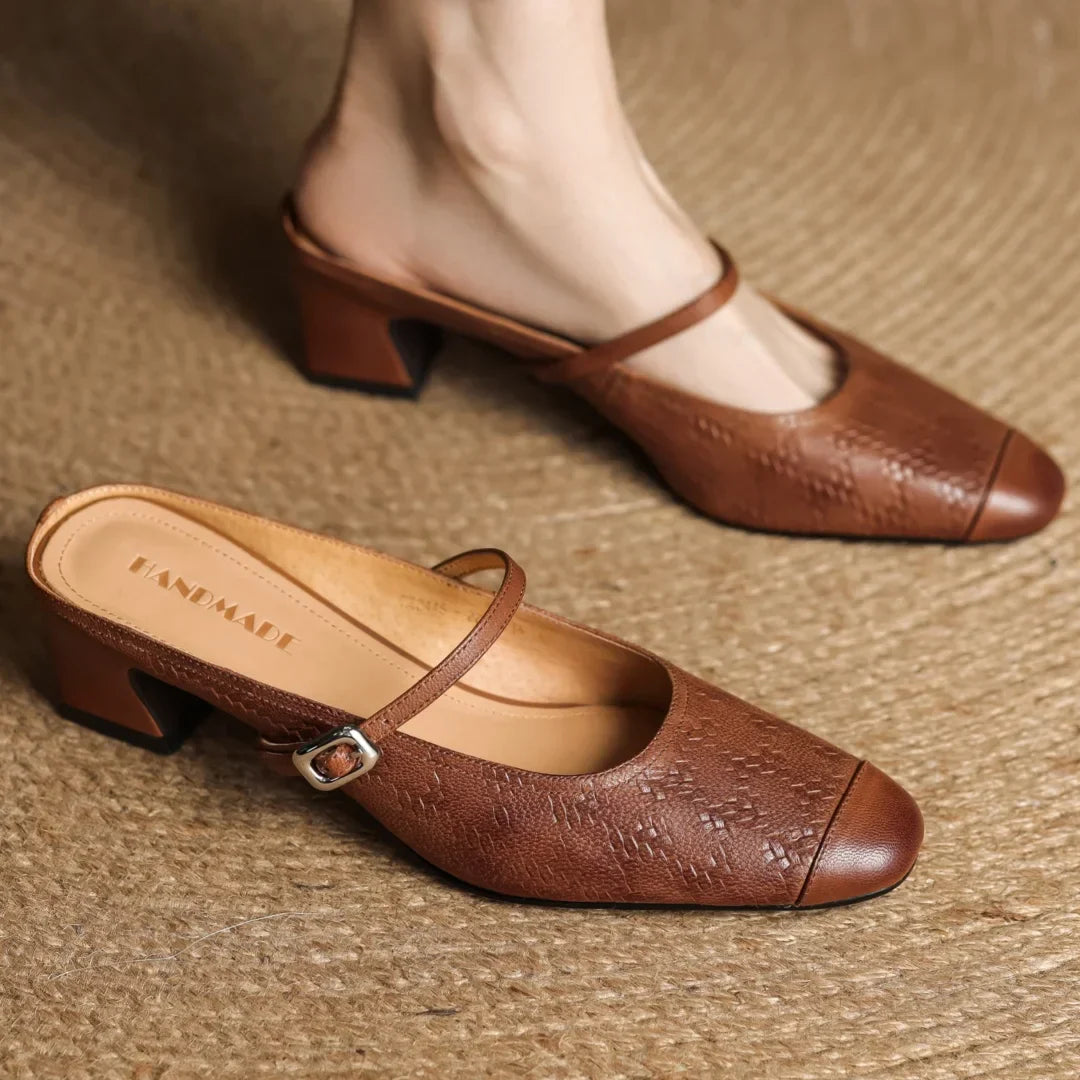 Milano Genuine Leather Mules