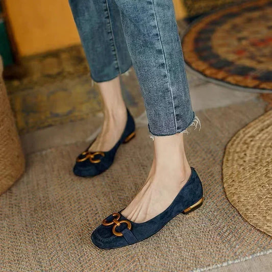 Comfortable Low Heel Padded Sandals for Women - VibreMode