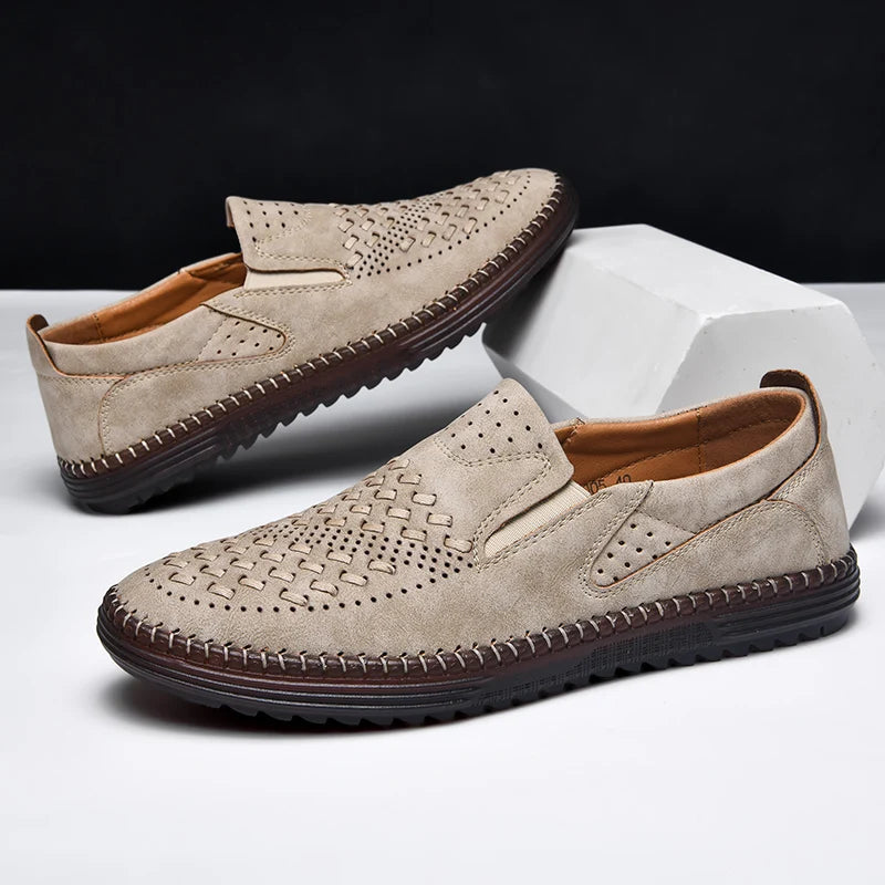 Men's Faux Leather Loafers