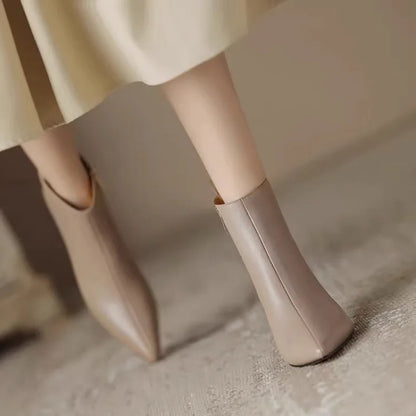Women's Ankle Boots Slim Heel