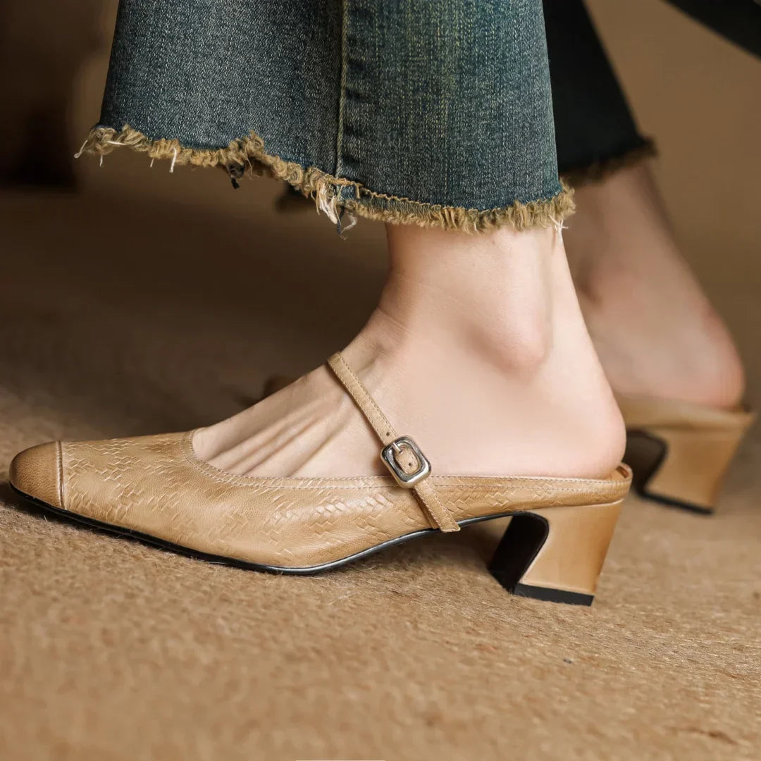 Milano Genuine Leather Mules
