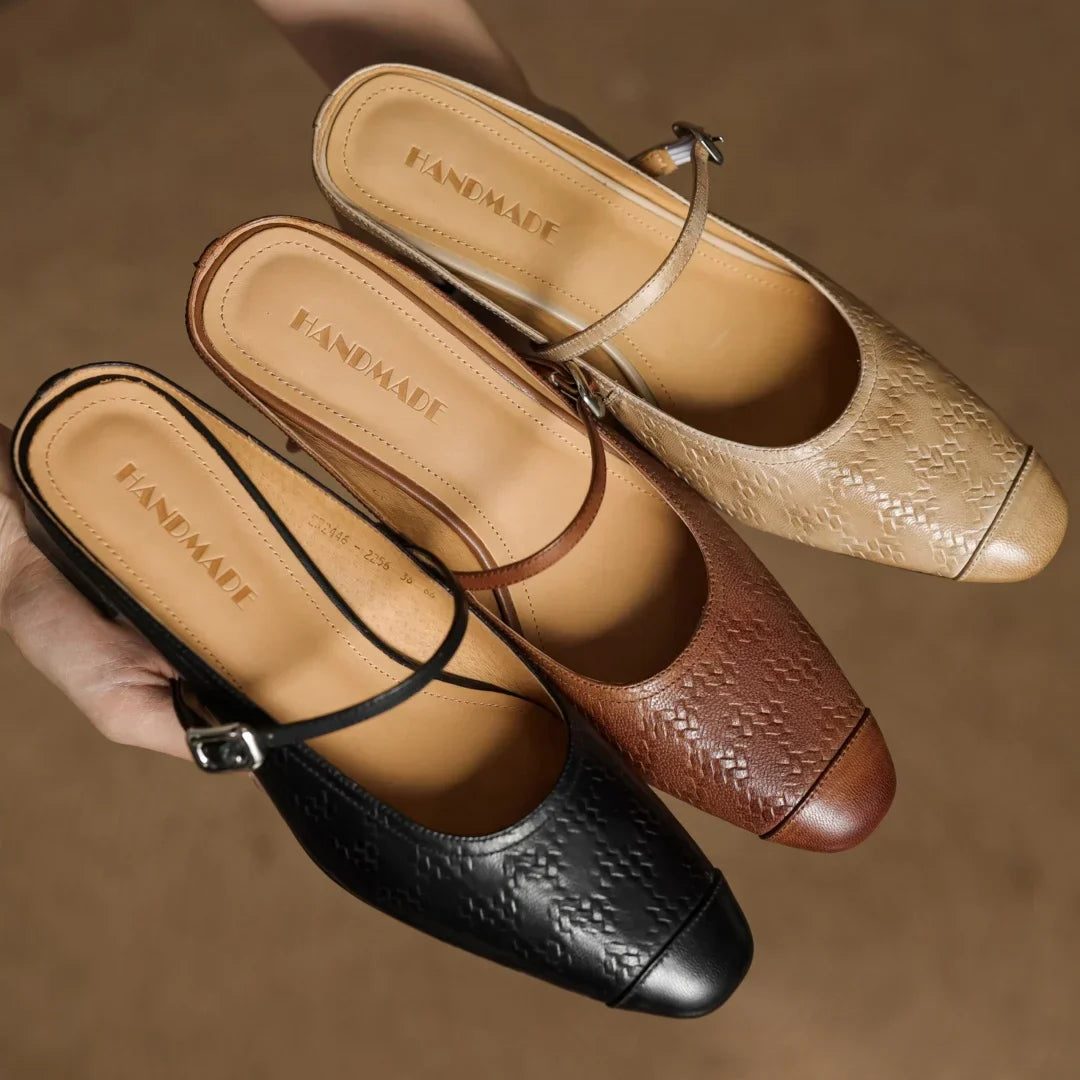 Milano Genuine Leather Mules