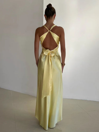 Women's Sleeveless Party Dress Chic Design