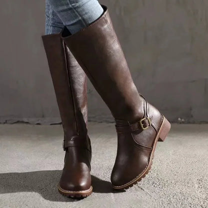 Ladies High Heel Long Zip Boots