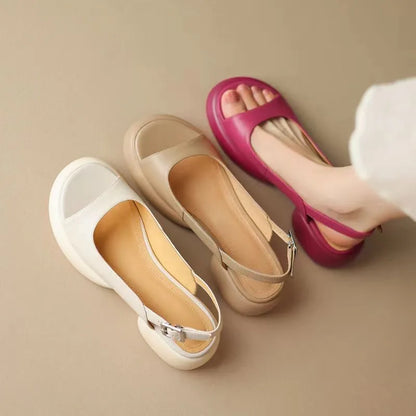 Women's Platform Flat Sandals Low Heel - VibreMode