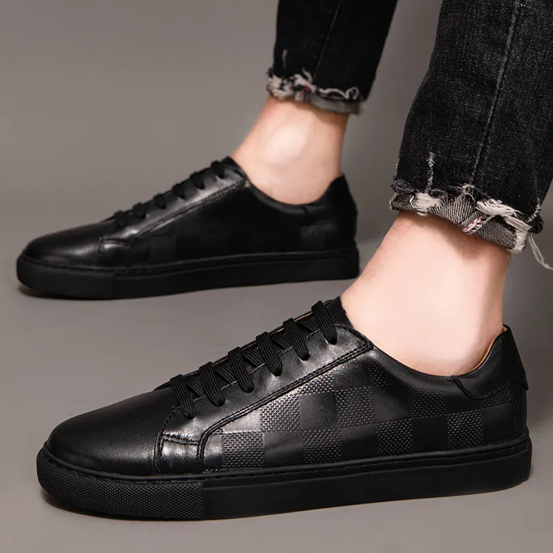 Premium Leather Running Shoes