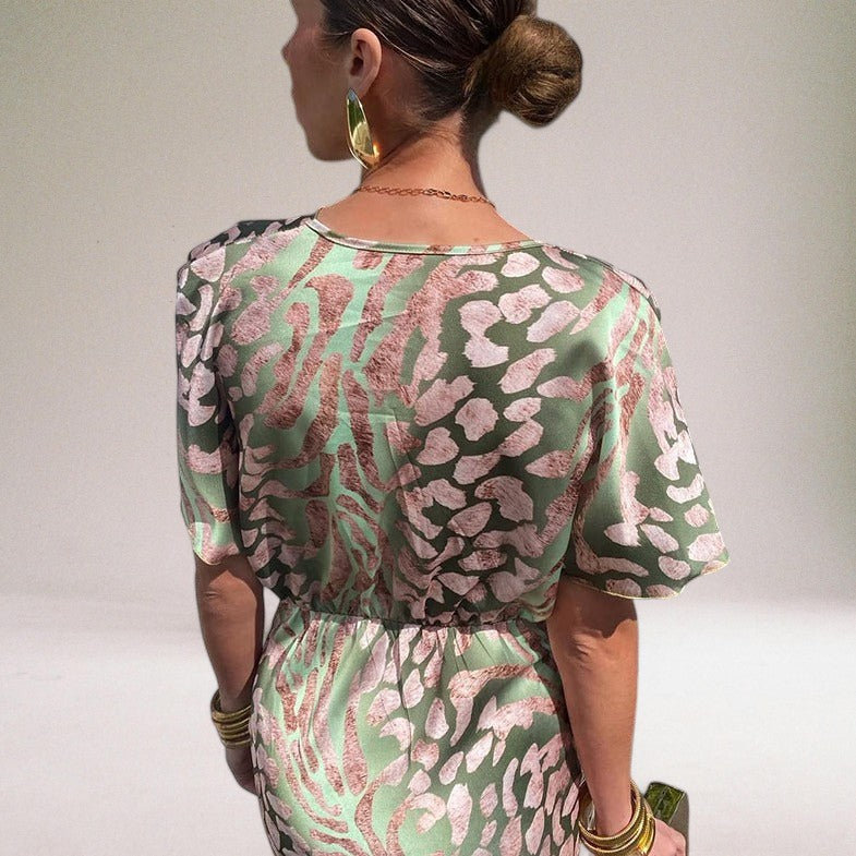 Women's Elegant Maxi V-Neck Dress